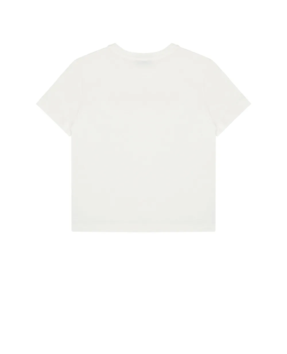 Дитяча футболка з вишивкою Dolce&Gabbana Kids L5JTNK-G7PYF-S, білий колір • Купити в інтернет-магазині Kameron