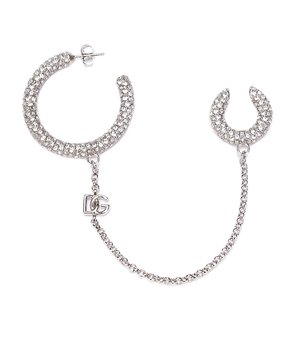 Серьга Creole Dolce&Gabbana WEP8S1-W1111, серебряный цвет • Купить в интернет-магазине Kameron