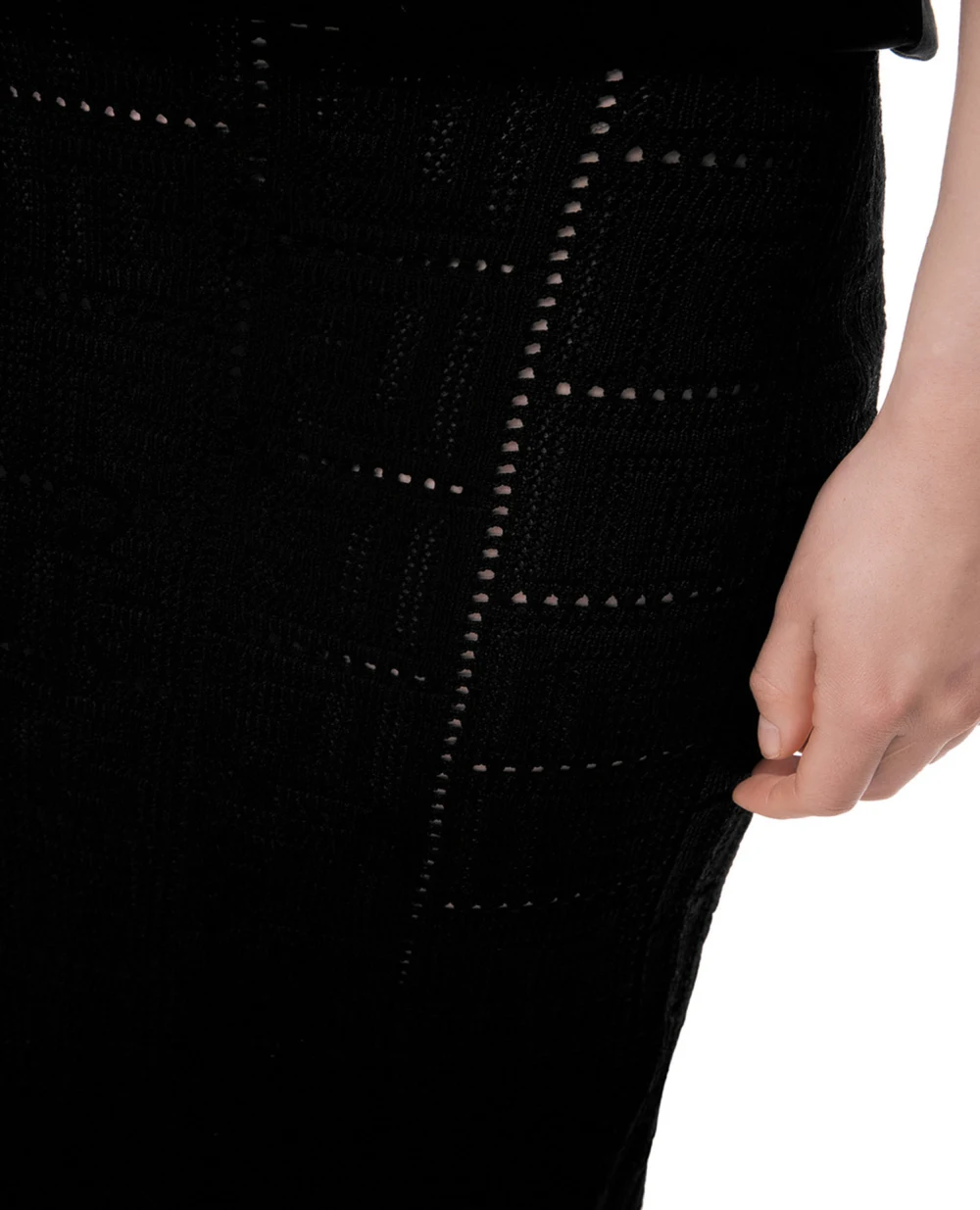 Юбка Balmain XF1LD041KB16, черный цвет • Купить в интернет-магазине Kameron