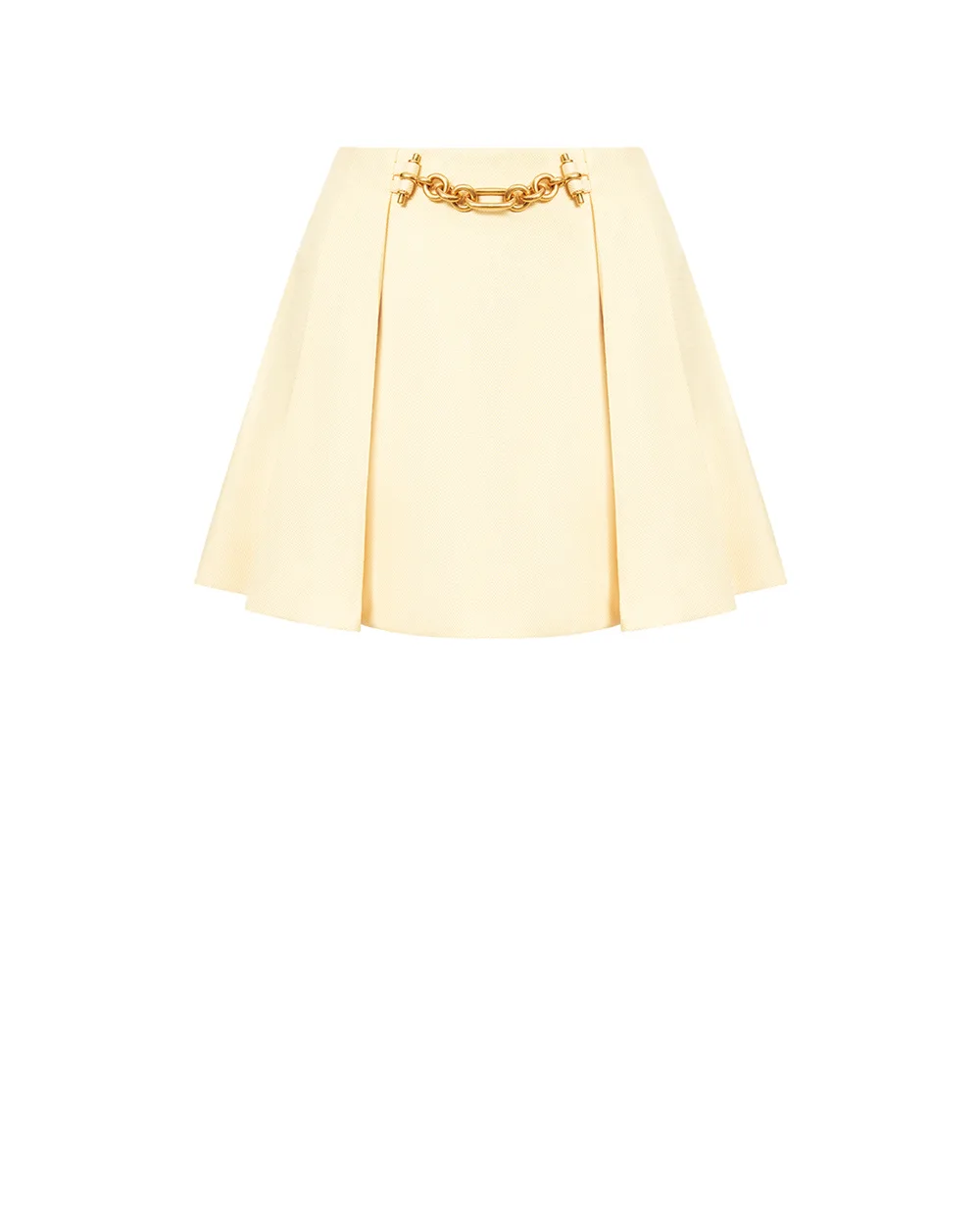 Спідниця пліссе Balmain GF1LBB34VI58, жовтий колір • Купити в інтернет-магазині Kameron