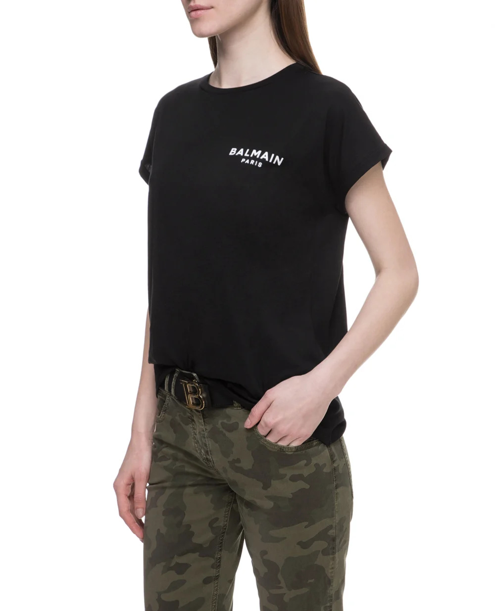 Футболка Balmain TF11351I382, черный цвет • Купить в интернет-магазине Kameron