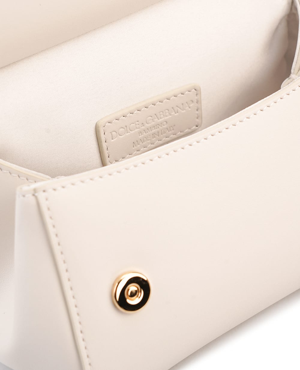Дитяча шкіряна сумка Sicily Dolce&Gabbana EB0003-AU605, білий колір • Купити в інтернет-магазині Kameron