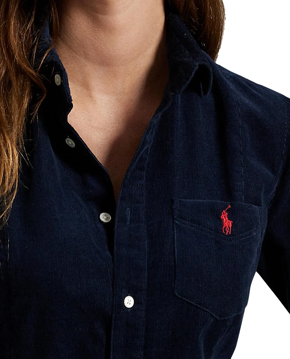 Сукня-сорочка вельветова Polo Ralph Lauren 211972069004, синій колір • Купити в інтернет-магазині Kameron