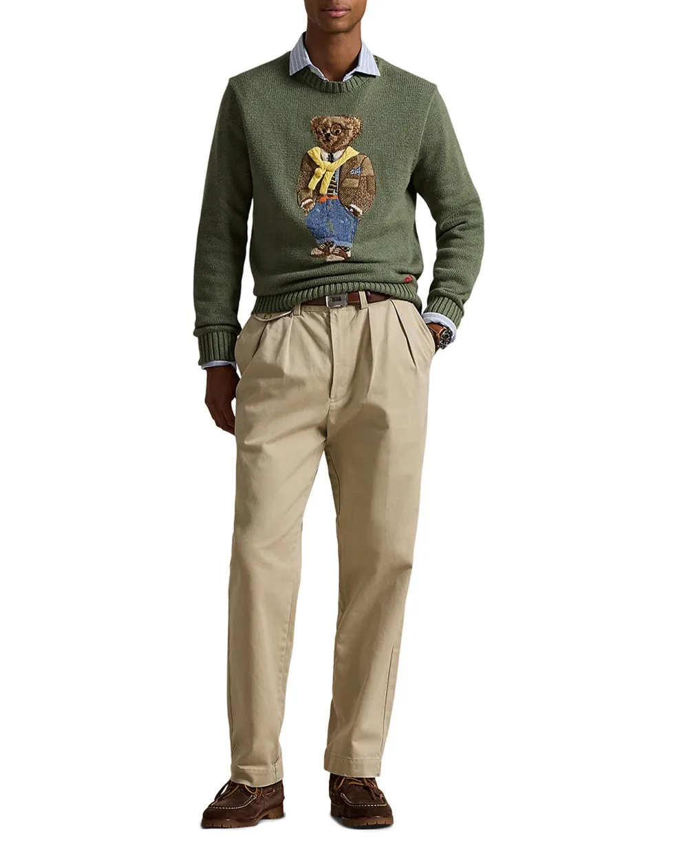 Свитер Polo Bear Polo Ralph Lauren 710P04282001, зеленый цвет • Купить в интернет-магазине Kameron