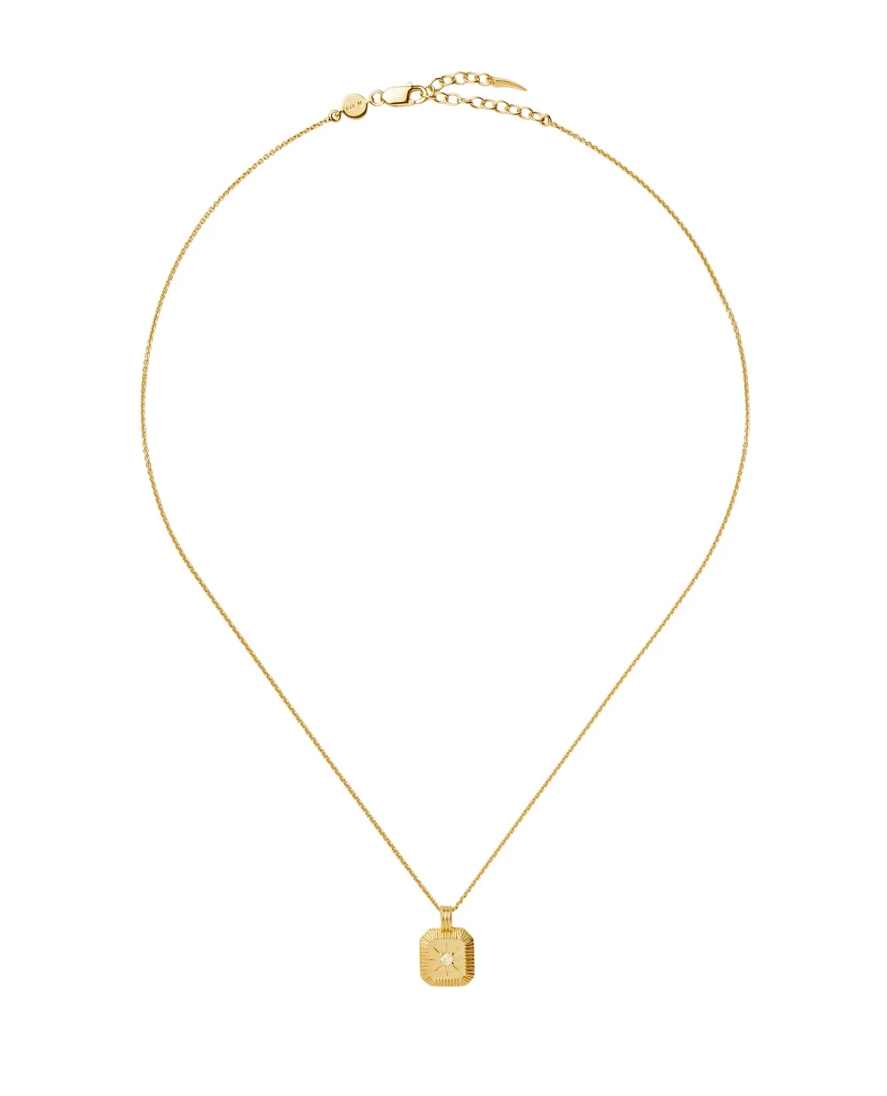 Кулон-підвіска з каменем Missoma BSH-G-N1-CH2-RBM, золотий колір • Купити в інтернет-магазині Kameron