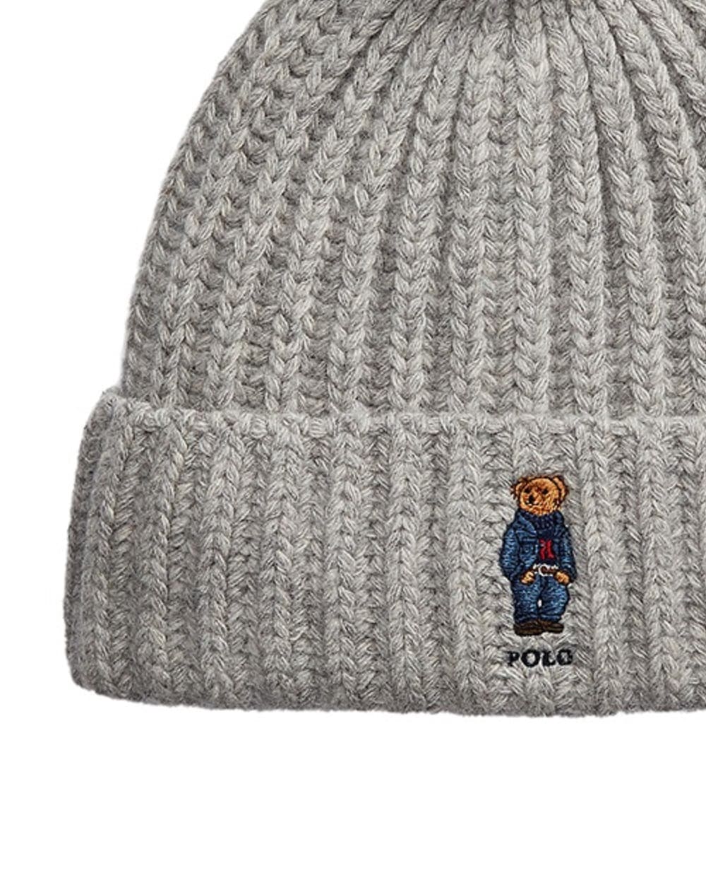 Шапка Polo Bear Polo Ralph Lauren 455936112001, сірий колір • Купити в інтернет-магазині Kameron