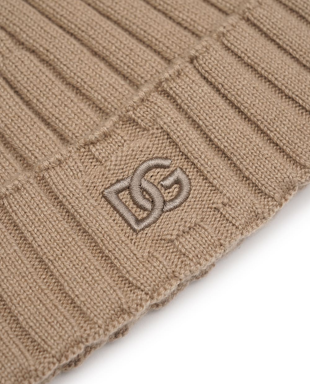 Шапка из кашемира Dolce&Gabbana FXQ10Z-JBW0S, бежевый цвет • Купить в интернет-магазине Kameron