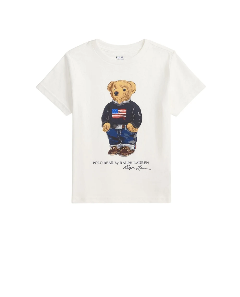 Детская футболка Polo Bear Polo Ralph Lauren Kids 322P00508001, белый цвет • Купить в интернет-магазине Kameron