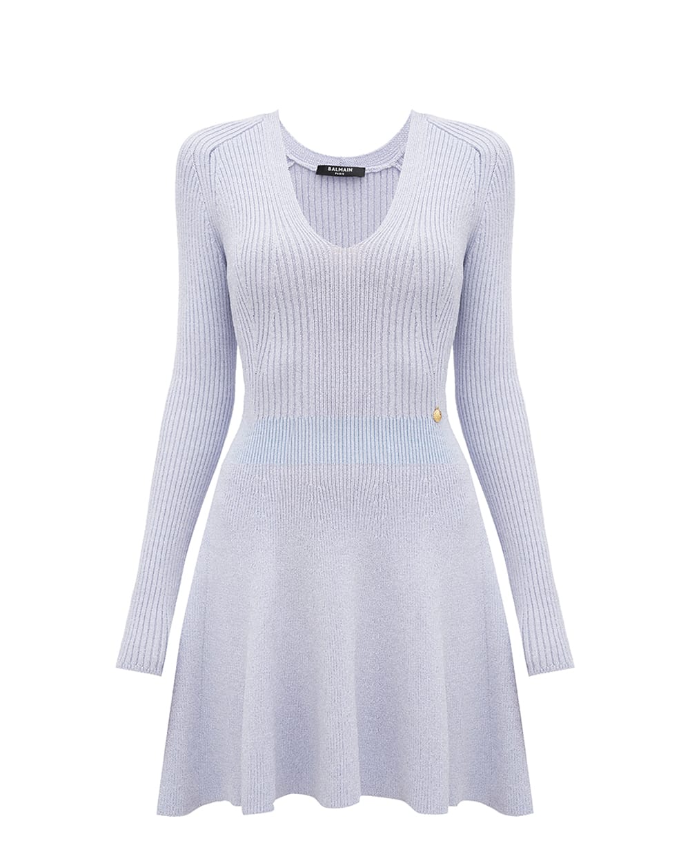 Платье Balmain EF1R9857KI09, голубой цвет • Купить в интернет-магазине Kameron