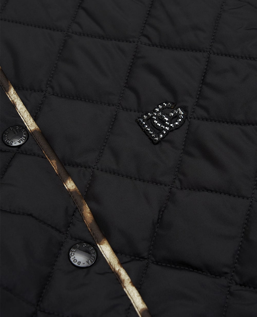 Детская куртка Dolce&Gabbana Kids L5JBS3-FUS3W-S, черный цвет • Купить в интернет-магазине Kameron