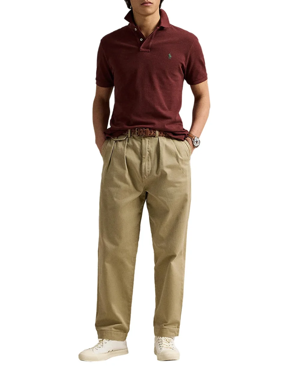 Поло Polo Ralph Lauren 710680784431, бордовий колір • Купити в інтернет-магазині Kameron