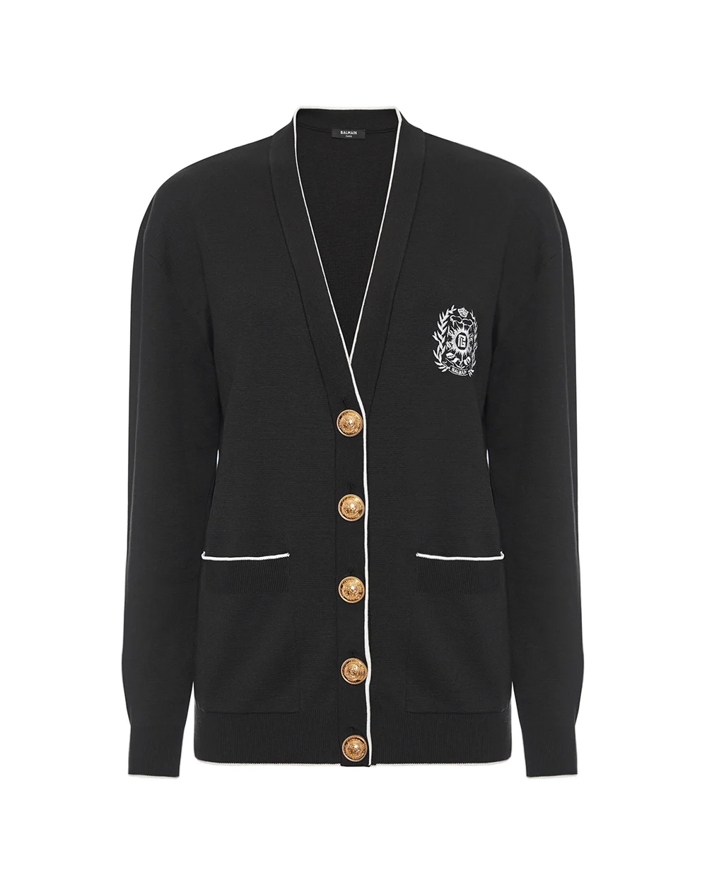 Кардиган Balmain FF1KO003KI86, черный цвет • Купить в интернет-магазине Kameron
