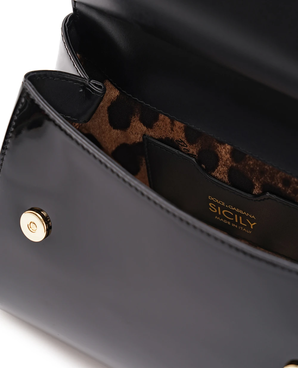 Шкіряна сумка Sicily Medium Dolce&Gabbana BB6003-A1037, чорний колір • Купити в інтернет-магазині Kameron