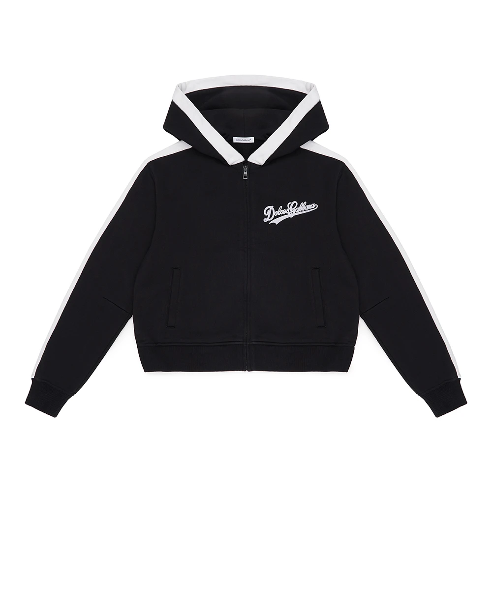 Детская толстовка с капюшоном (костюм) Dolce&Gabbana Kids L5JWCV-G7PWH-B, черный цвет • Купить в интернет-магазине Kameron