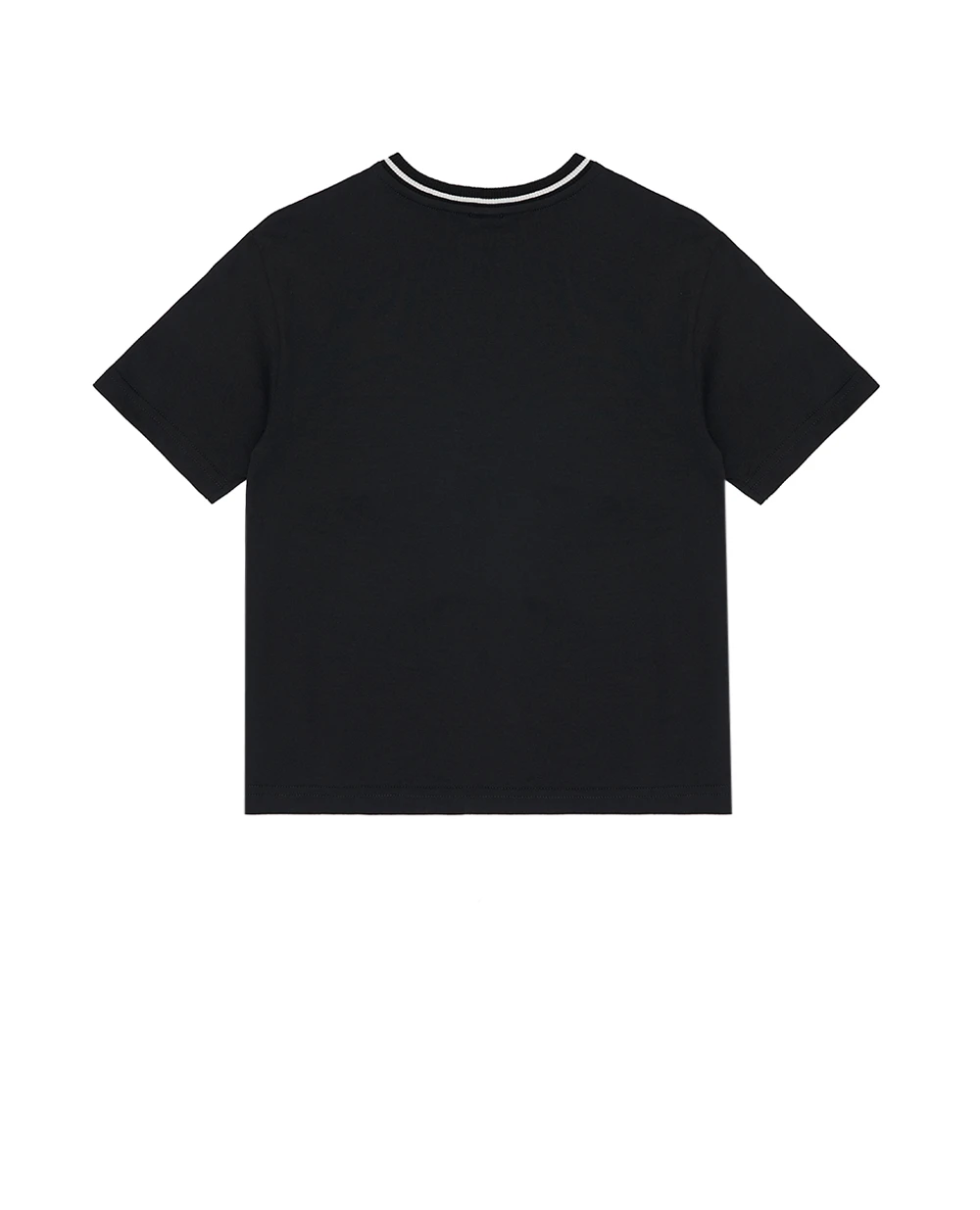 Дитяча футболка з принтом Dolce&Gabbana Kids L4JTHV-G7PTO-S, чорний колір • Купити в інтернет-магазині Kameron