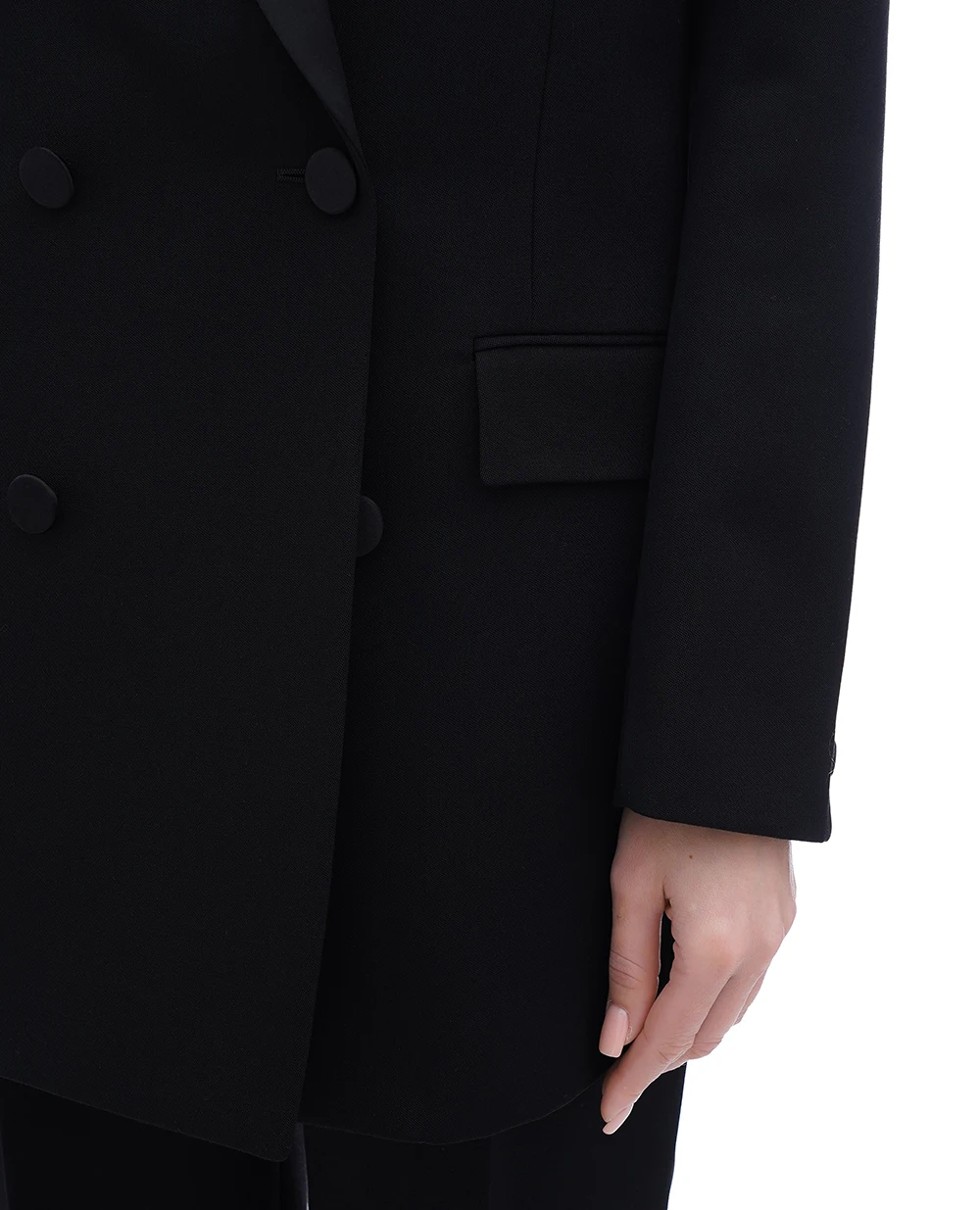 Жакет Saint Laurent 816874-Y7E63, черный цвет • Купить в интернет-магазине Kameron