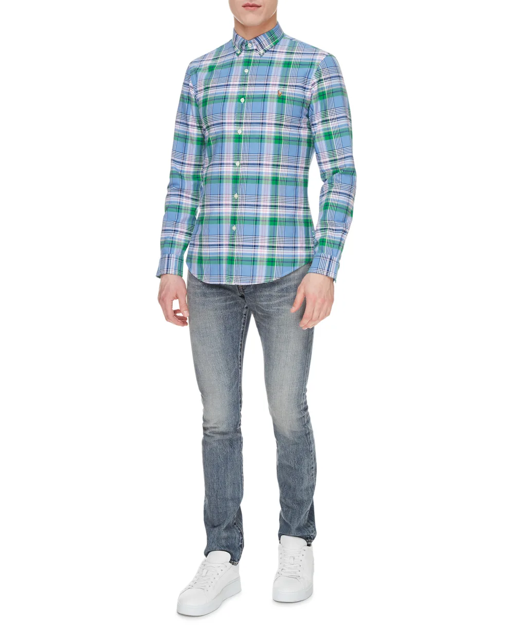 Рубашка Polo Ralph Lauren 710829448006, разноцветный цвет • Купить в интернет-магазине Kameron