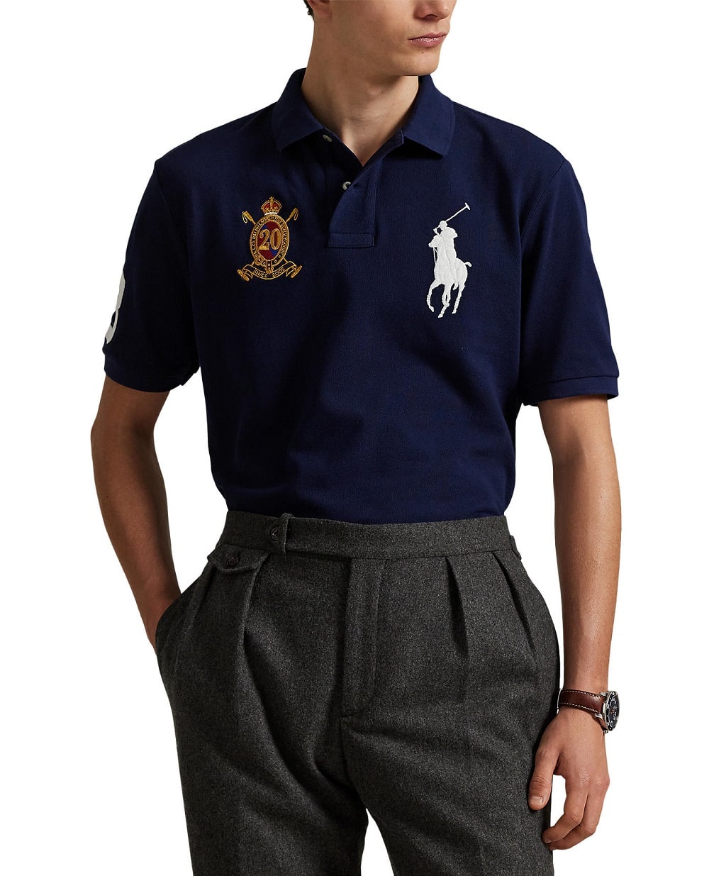 Поло Polo Ralph Lauren 710P00089002, синій колір • Купити в інтернет-магазині Kameron