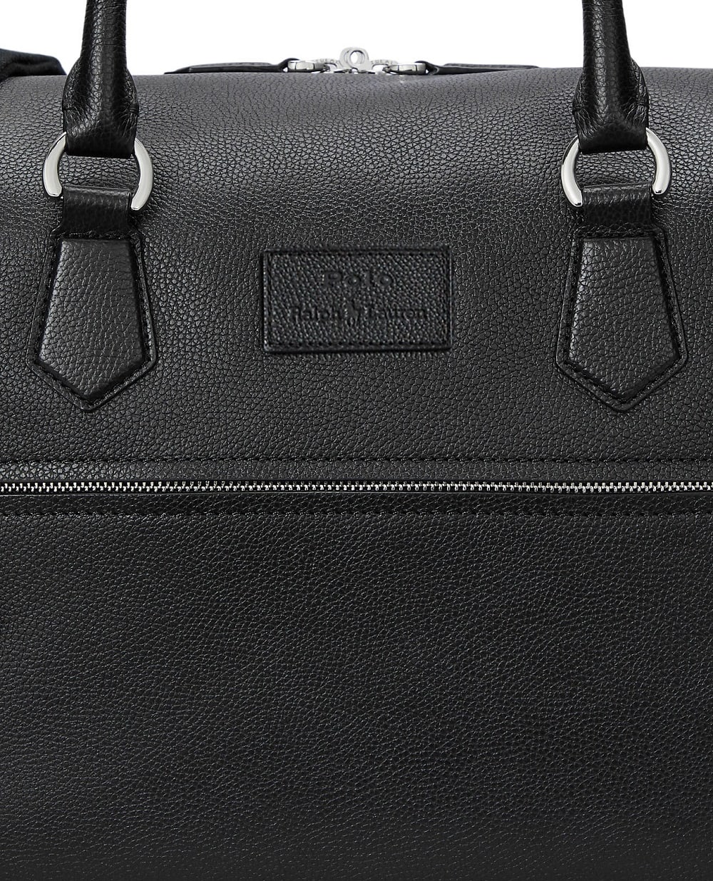 Сумка из коровьей кожи Polo Ralph Lauren 405962459001, черный цвет • Купить в интернет-магазине Kameron