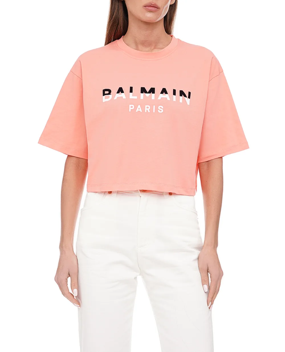 Футболка Balmain BF1EE020BC46, розовый цвет • Купить в интернет-магазине Kameron