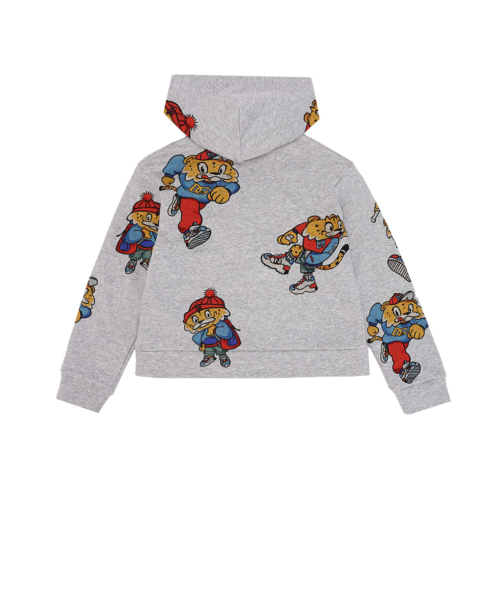 Детское худи Dolce&Gabbana Kids L4JWHQ-G7JT1-B, серый цвет • Купить в интернет-магазине Kameron
