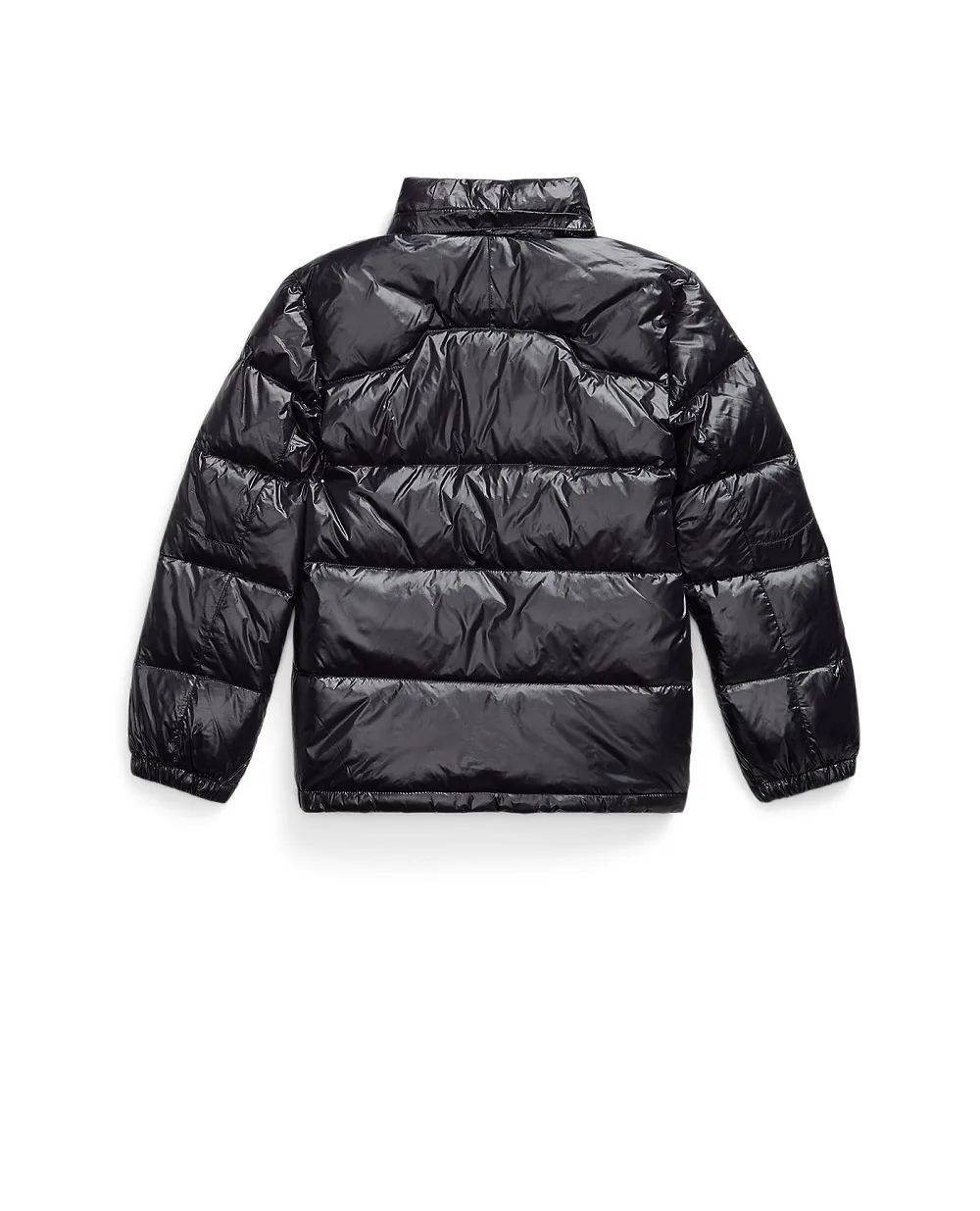  Детская глянцевая пуховая куртка Polo Ralph Lauren Kids 322978459001, черный цвет • Купить в интернет-магазине Kameron