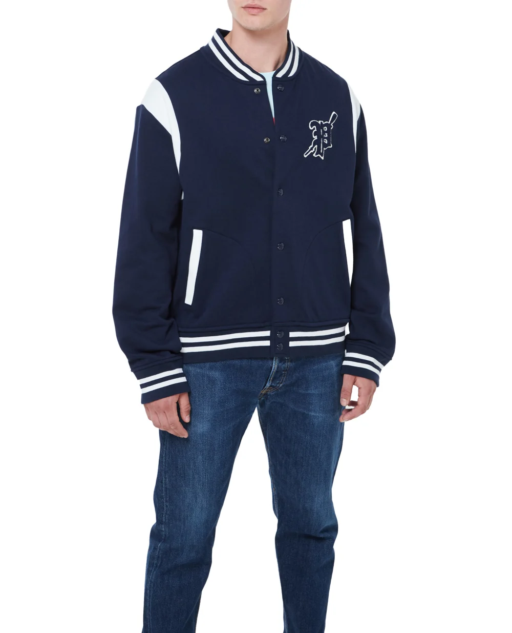 Бомбер Polo Ralph Lauren 710900585001, темно-синий цвет • Купить в интернет-магазине Kameron