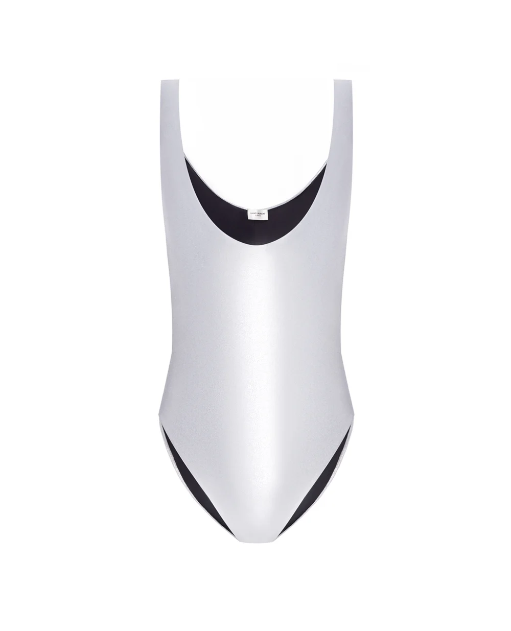 Боди Saint Laurent 668380-Y6D33, серебряный цвет • Купить в интернет-магазине Kameron