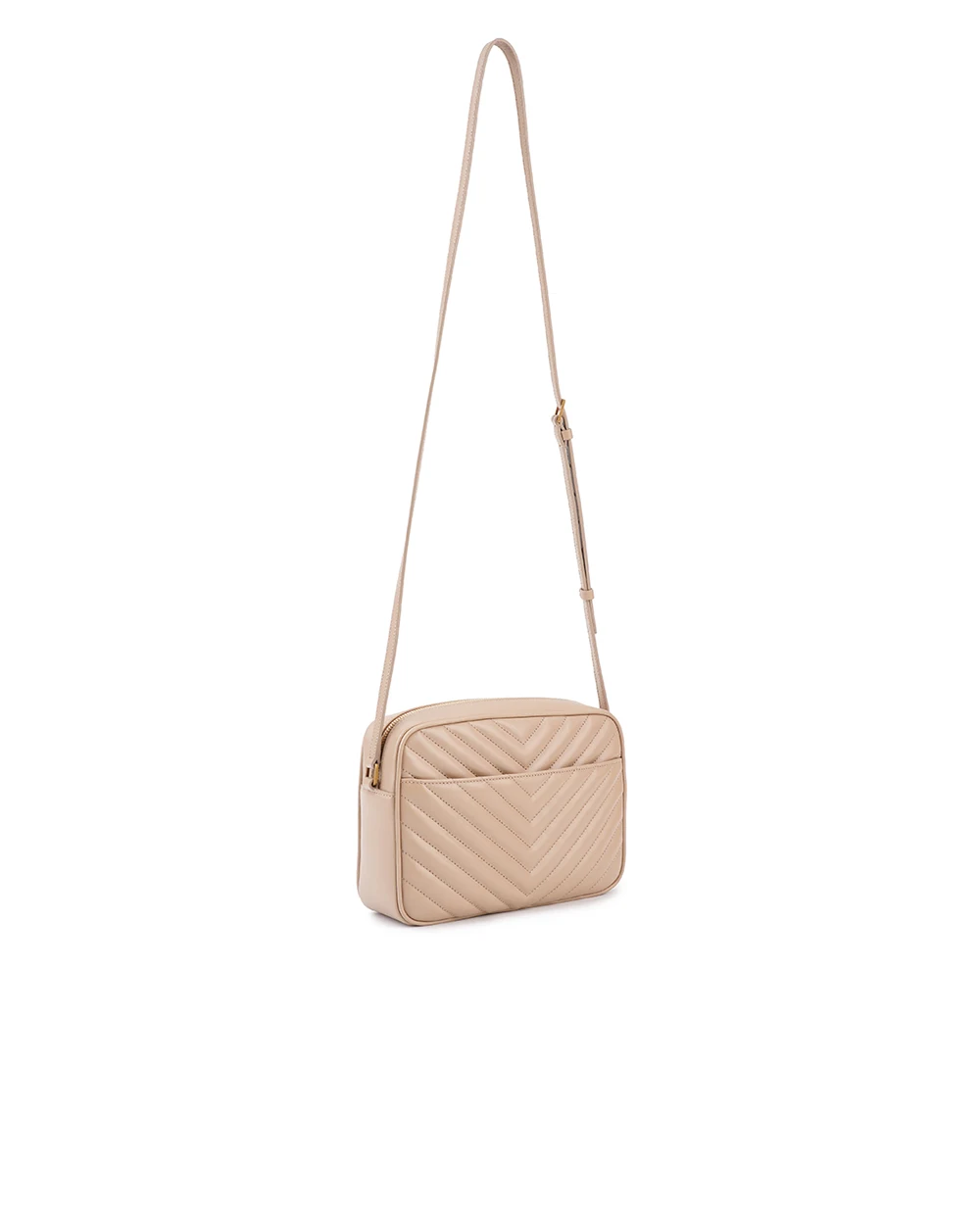 Кожаная сумка Lou Camera Bag Saint Laurent 761554-DV707, бежевый цвет • Купить в интернет-магазине Kameron
