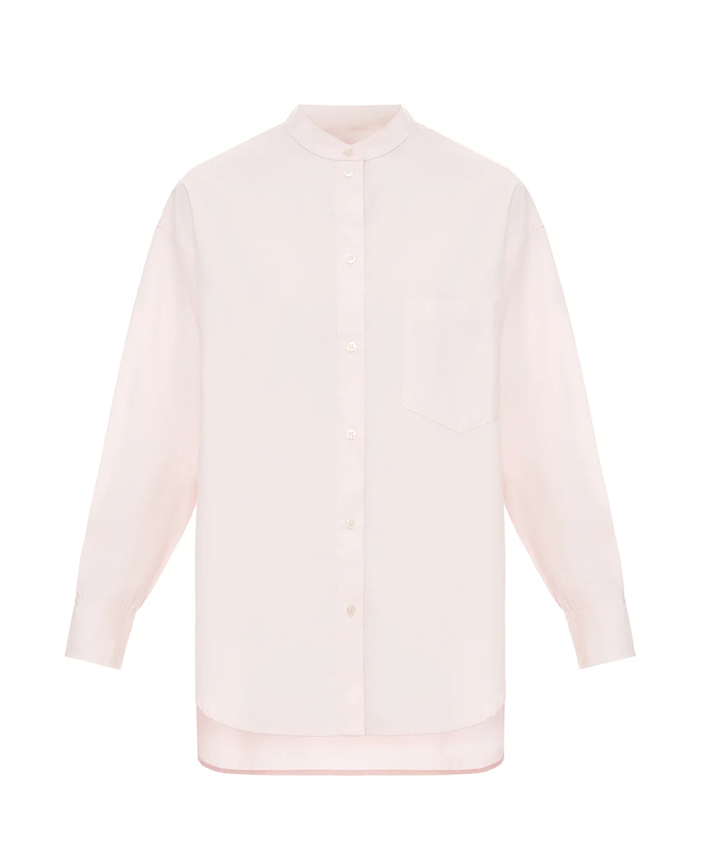 Рубашка из поплина Yves Salomon 26EYH00277COXW, розовый цвет • Купить в интернет-магазине Kameron