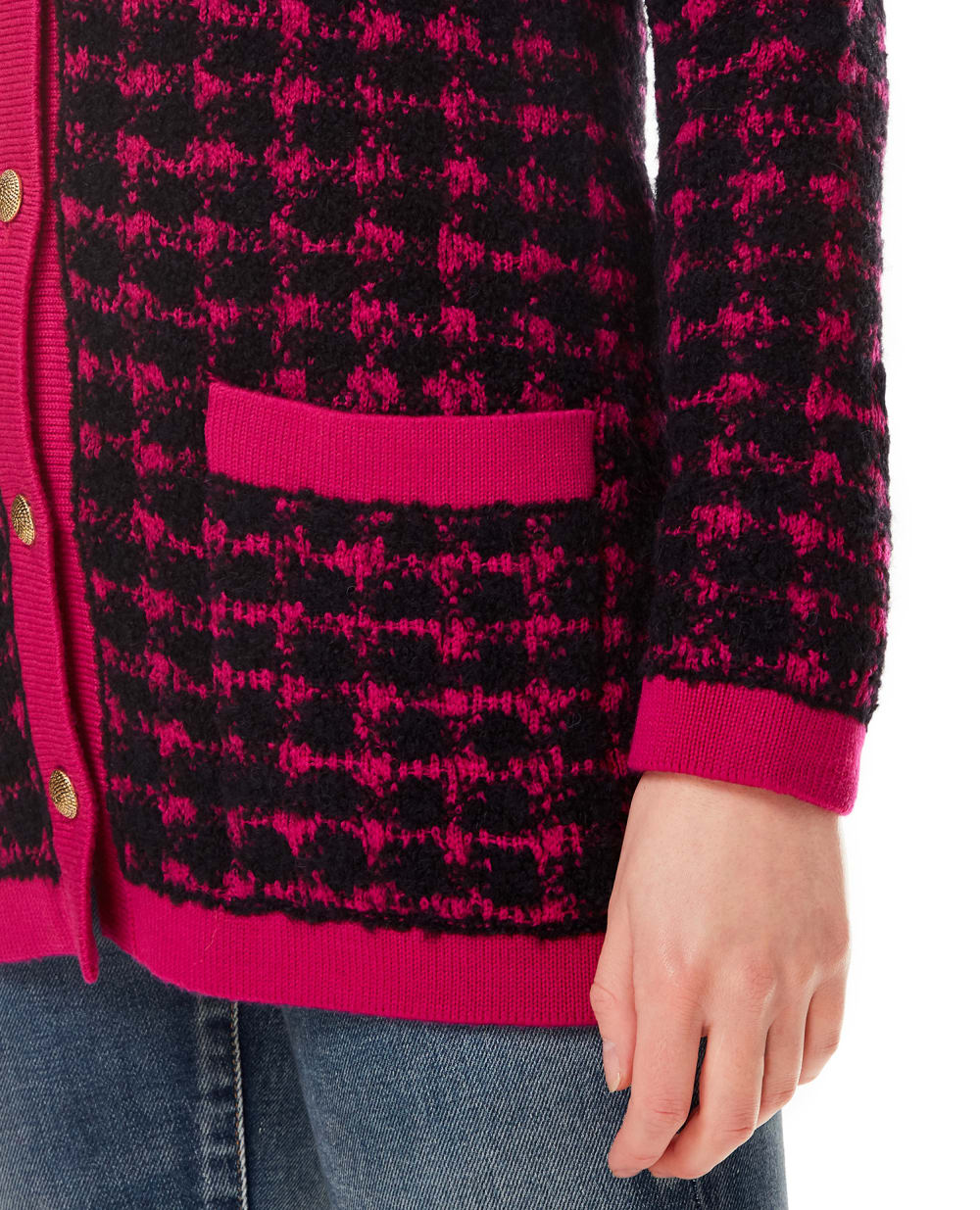 Шерстяной кардиган Saint Laurent 673741-Y75HC, разноцветный цвет • Купить в интернет-магазине Kameron