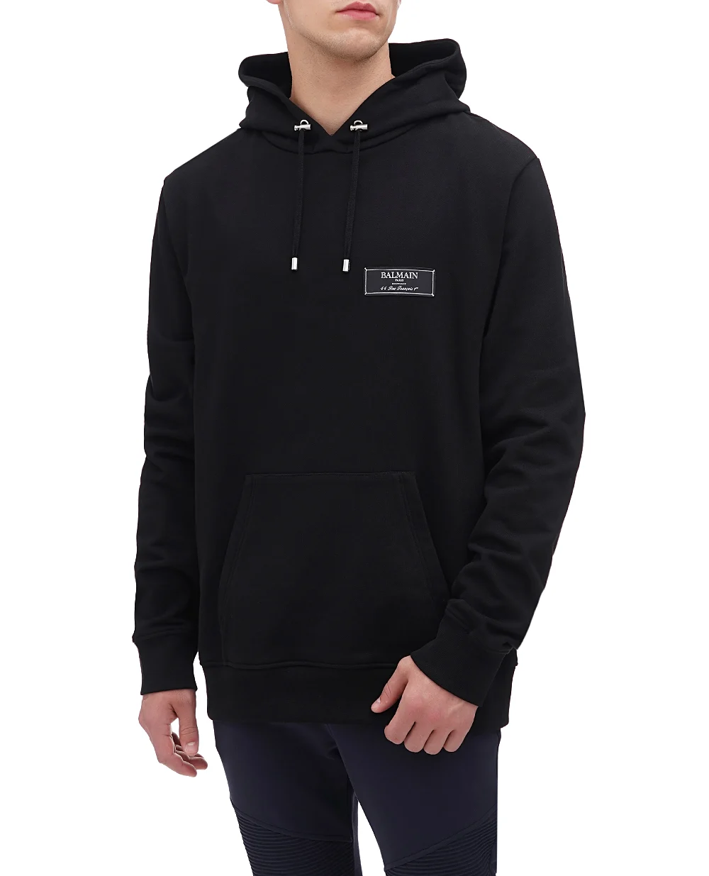 Худи Balmain BH0JT047JB53, черный цвет • Купить в интернет-магазине Kameron