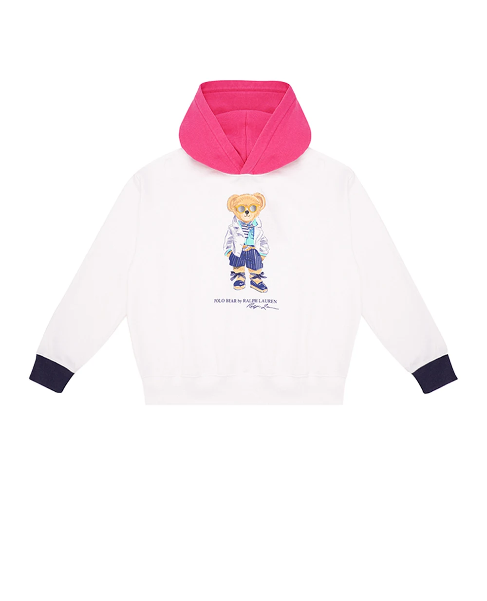 Детское худи Polo Bear Polo Ralph Lauren Kids 312926018001, белый цвет • Купить в интернет-магазине Kameron