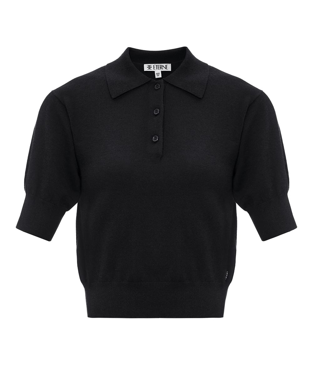 Поло із кашеміру Eterne ECS342-11, чорний колір • Купити в інтернет-магазині Kameron