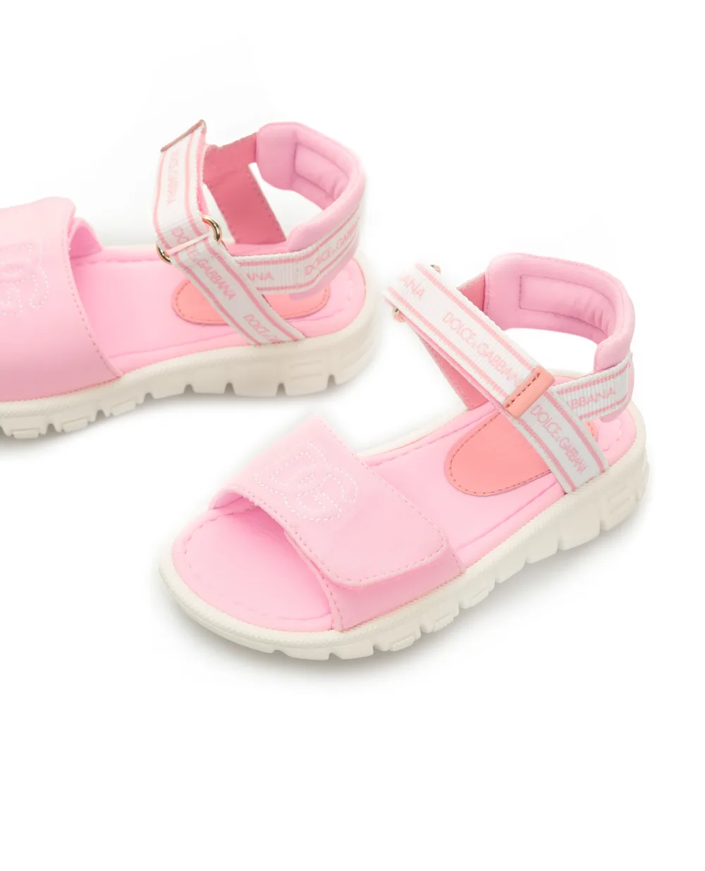 Дитячі сандалі Dolce&Gabbana Kids DL0068-AY233, рожевий колір • Купити в інтернет-магазині Kameron