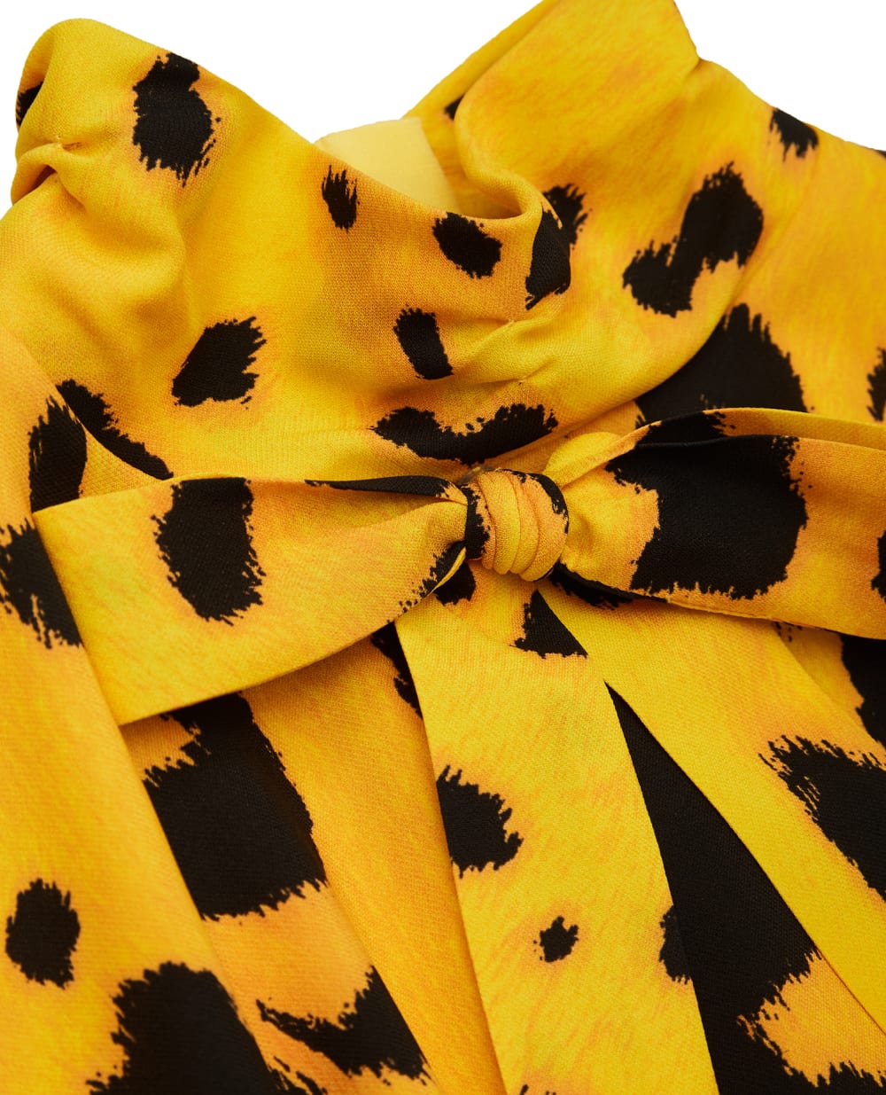 Шелковое платье Dolce&Gabbana Kids L52DX7-FSA2F-B, желтый цвет • Купить в интернет-магазине Kameron