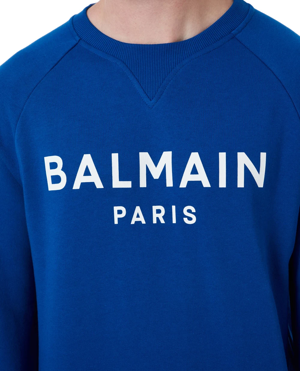 Свитшот Balmain AH1JQ005BB65, синий цвет • Купить в интернет-магазине Kameron