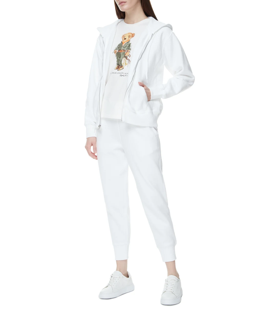 Худи Polo Ralph Lauren 211794396002, белый цвет • Купить в