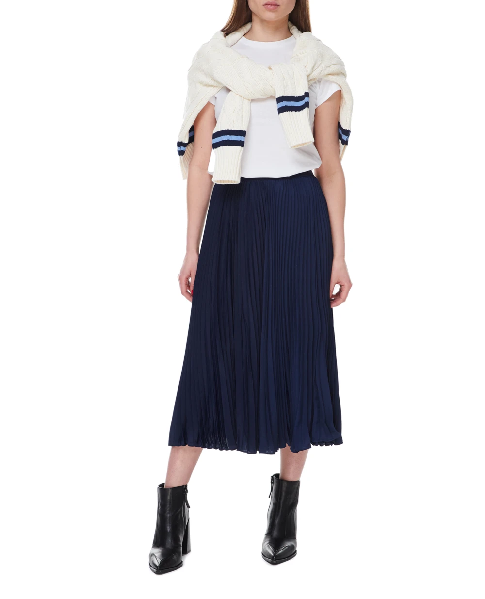 Спідниця Polo Ralph Lauren 211891438002, темно-синій колір • Купити в інтернет-магазині Kameron