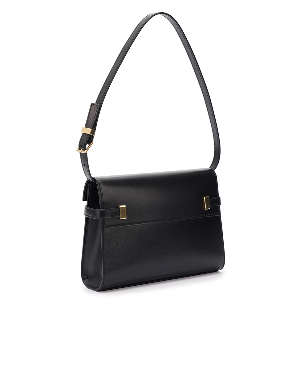 Шкіряна сумка Manhattan Small Saint Laurent 675626-0SX0W, чорний колір • Купити в інтернет-магазині Kameron