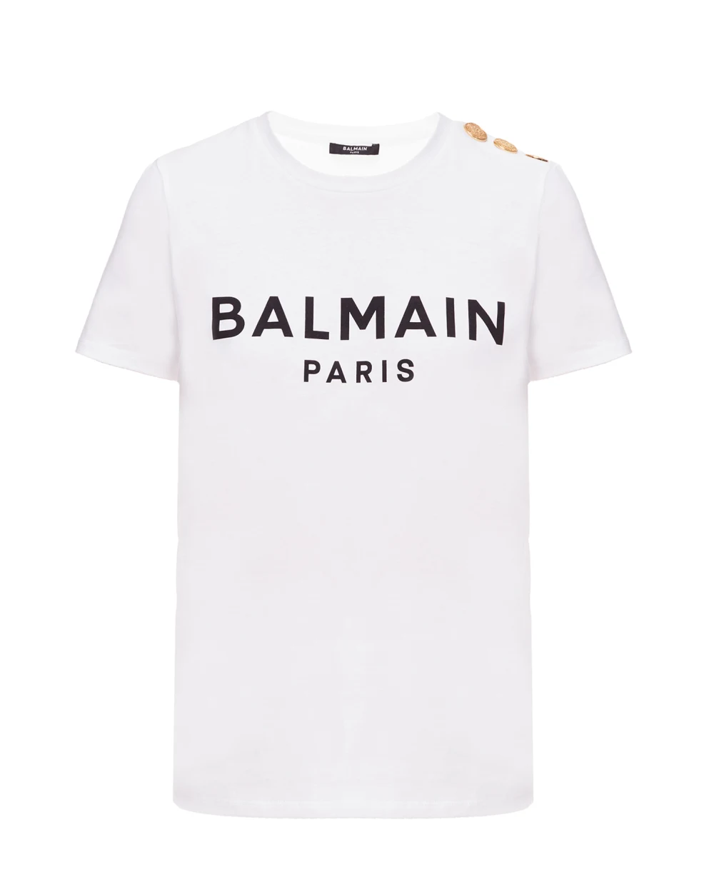 Футболка Balmain XF1EF005BB02, белый цвет • Купить в интернет-магазине Kameron