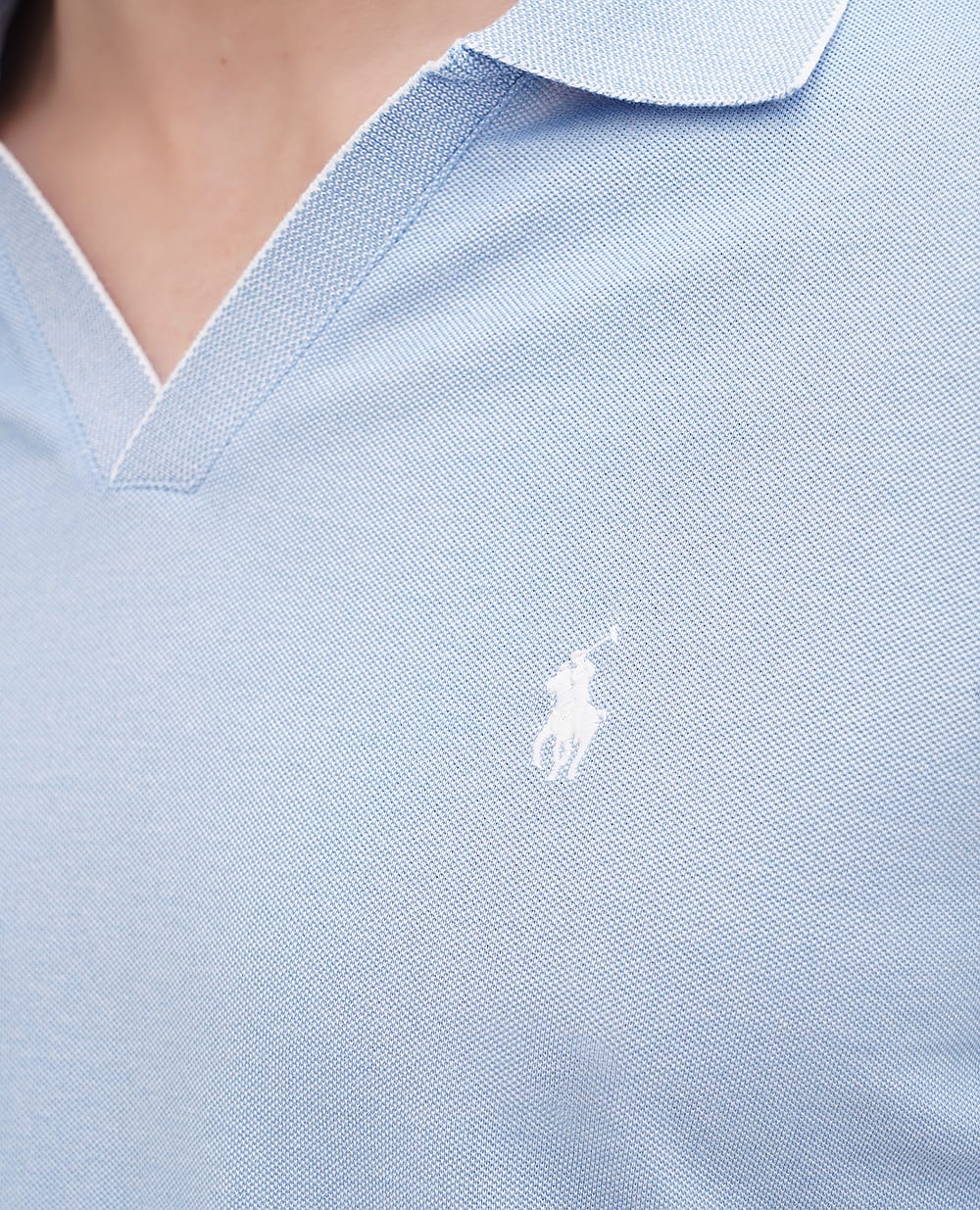 Поло Mesh Polo Ralph Lauren 710956819002, голубой цвет • Купить в интернет-магазине Kameron