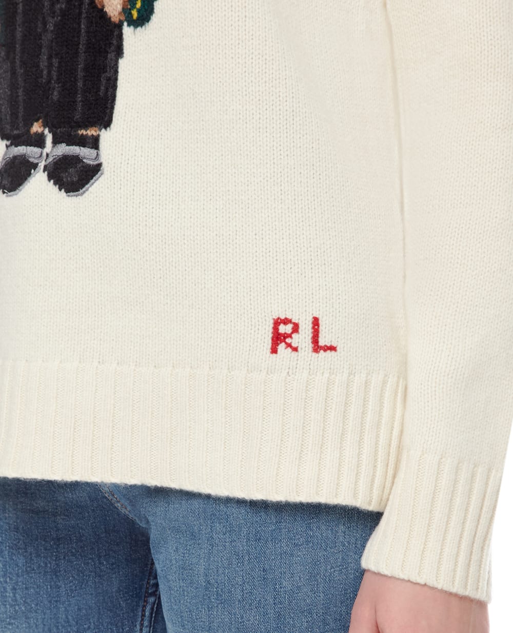 Шерстяной свитер Polo Bear Polo Ralph Lauren 211881598001, белый цвет • Купить в интернет-магазине Kameron