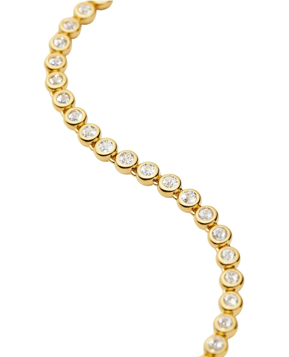 Намисто Tennis Missoma GU-G-N11-CZ, золотий колір • Купити в інтернет-магазині Kameron