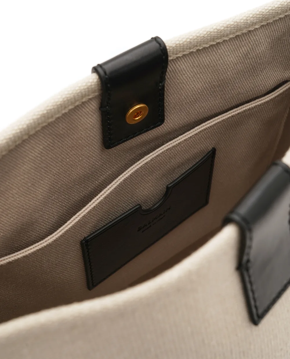 Сумка-тоут з логотипом Balmain GN1FE033TJBR, бежевий колір • Купити в інтернет-магазині Kameron