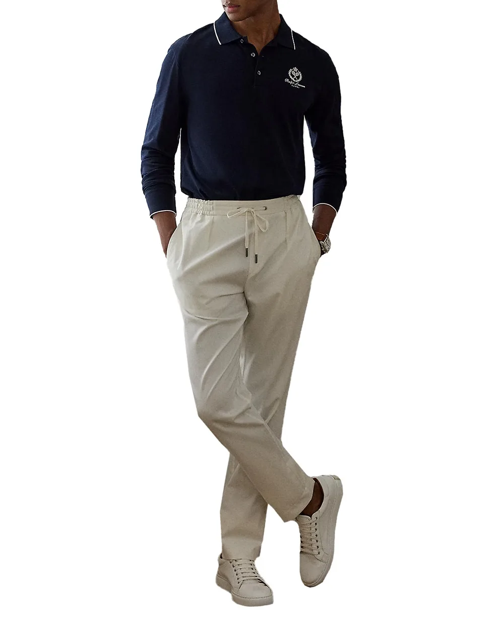 Поло Ralph Lauren Purple Label 790960615003, темно-синій колір • Купити в інтернет-магазині Kameron