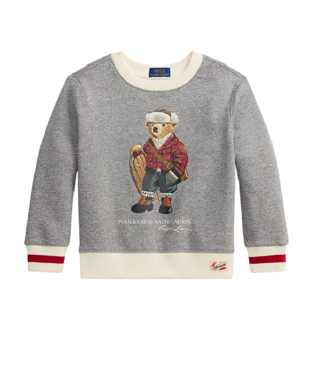 Дитячий світшот Polo Bear із флісу Polo Ralph Lauren Kids 322981263001, сірий колір • Купити в інтернет-магазині Kameron