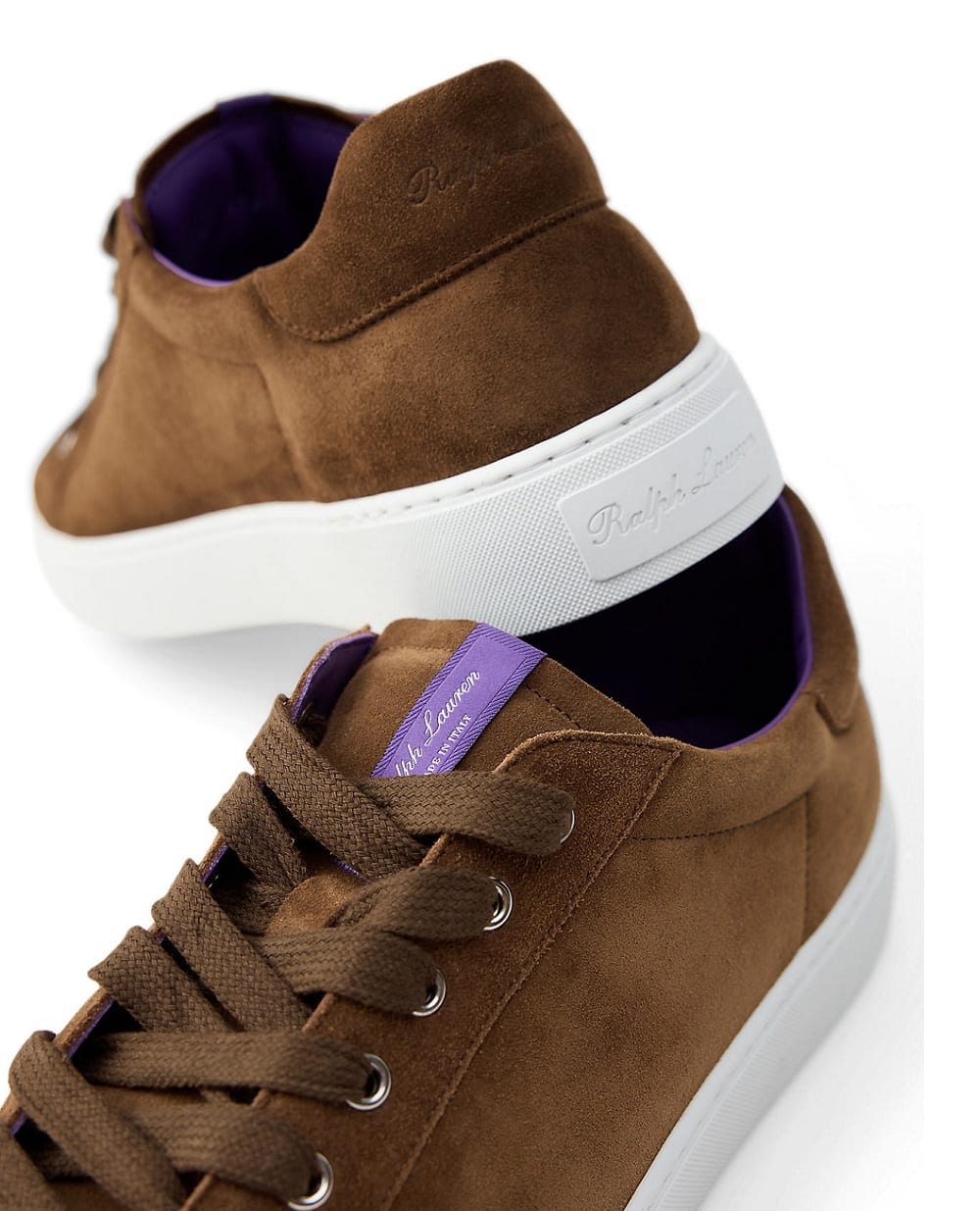 Кеды Ralph Lauren Purple Label 801971376002, коричневый цвет • Купить в интернет-магазине Kameron