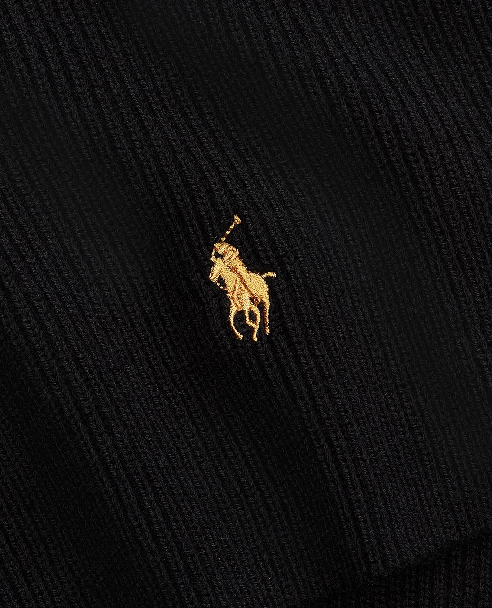 Комплект шапка и шарф из шерсти Polo Ralph Lauren 710951146002, черный цвет • Купить в интернет-магазине Kameron