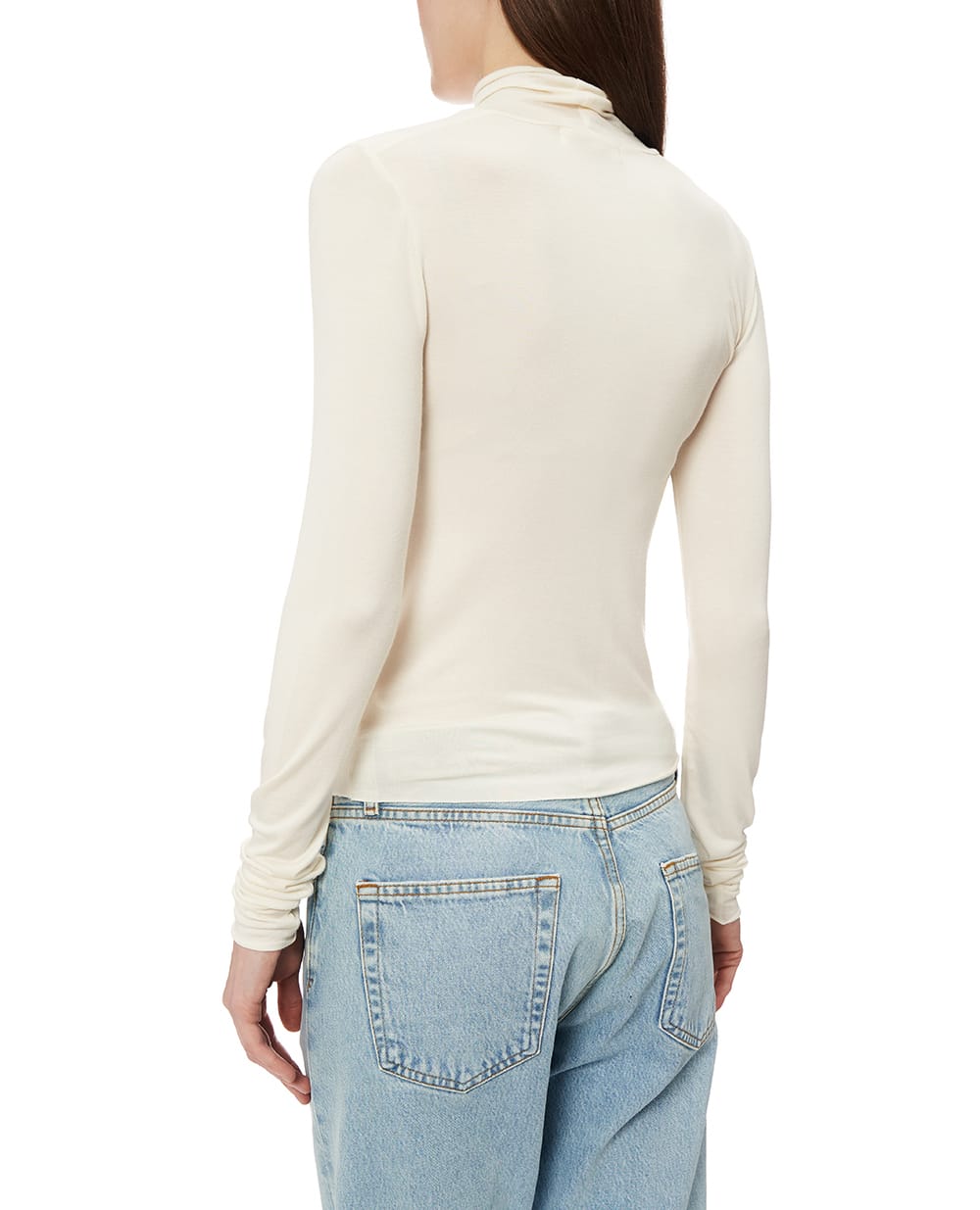 Топ із високим коміром Eterne CB373-13, айворі колір • Купити в інтернет-магазині Kameron